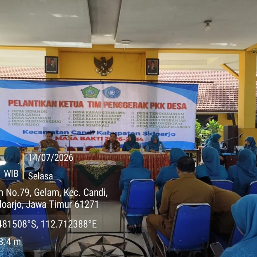 PELANTIKAN KETUA TIM PENGGERAK PKK DESA BLIGO